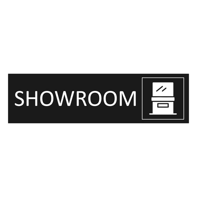 Türschild Showroom