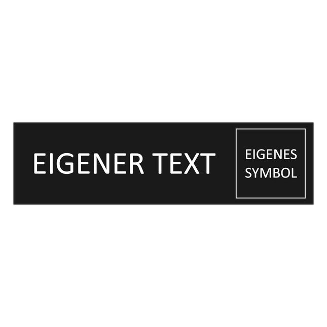 Türschild Eigener Text und Symbol