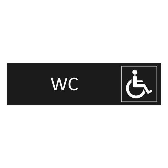Türschild WC barrierefrei