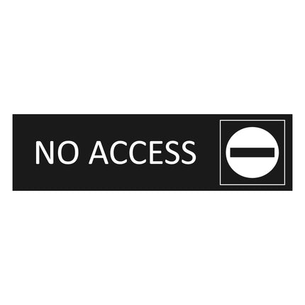 Türschild No Access