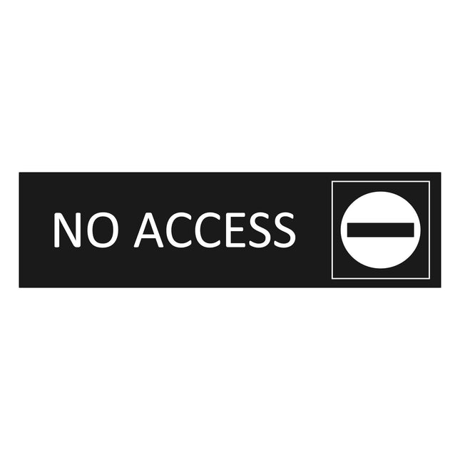 Türschild No Access