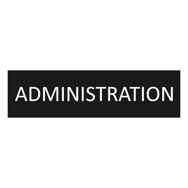 Türschild Administration