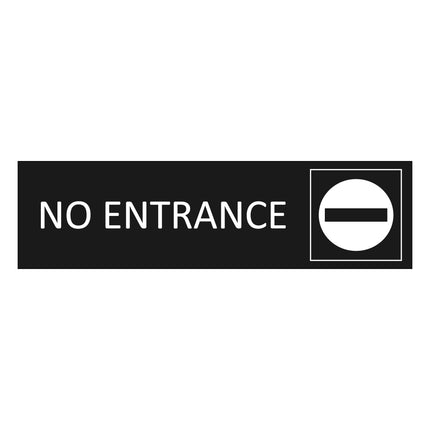 Türschild No Entrance