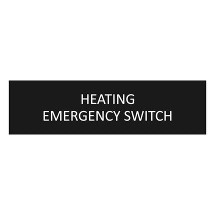 Türschild Heating Emergency Switch