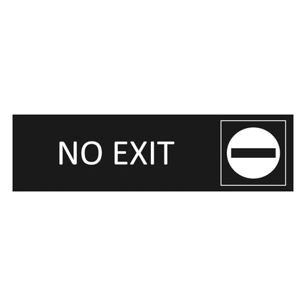 Türschild No Exit