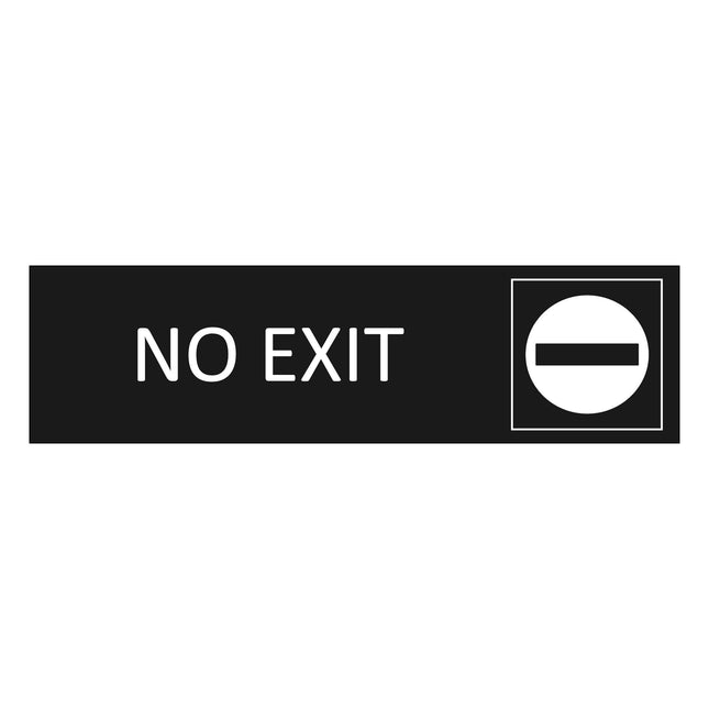 Türschild No Exit