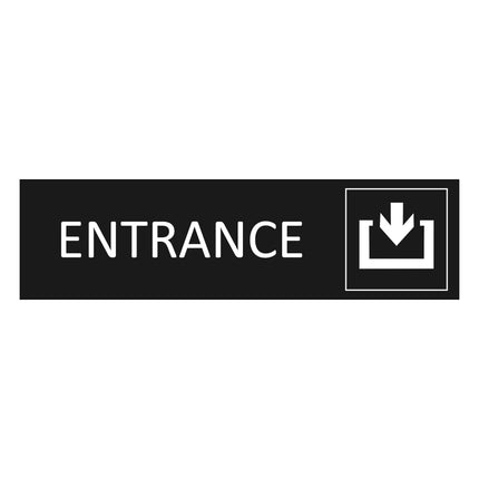 Türschild Entrance