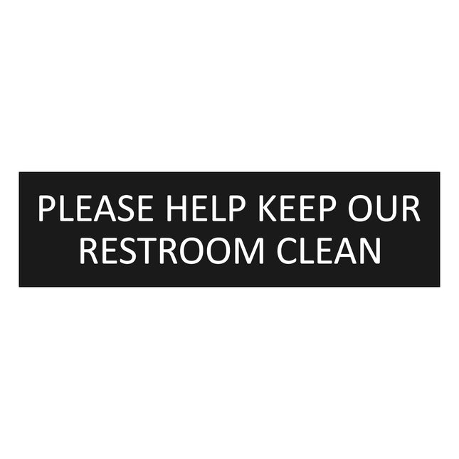 Türschild Keep Restroom Clean