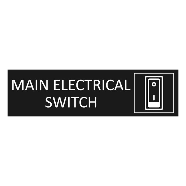 Türschild Main Electrical switch