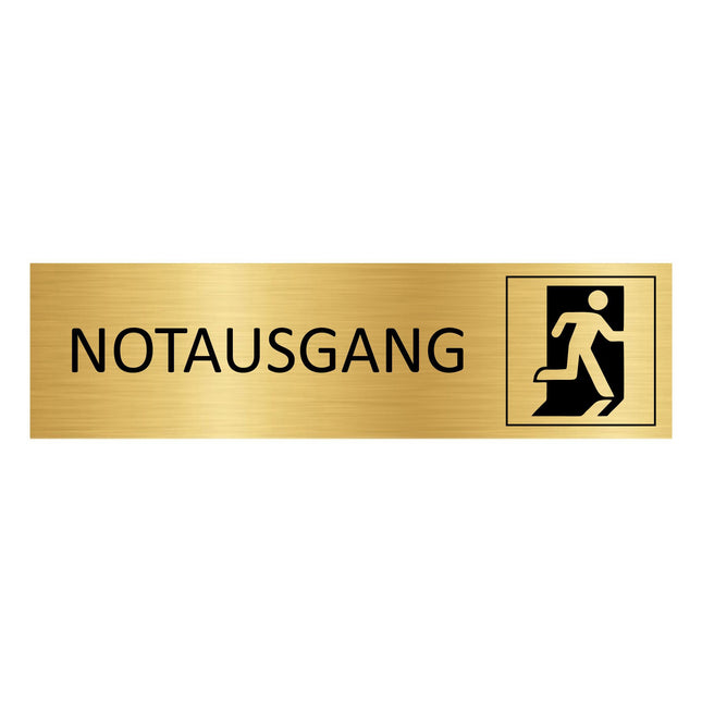 Türschild Notausgang