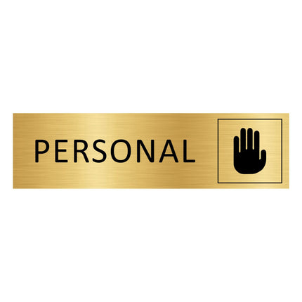 Türschild Personal