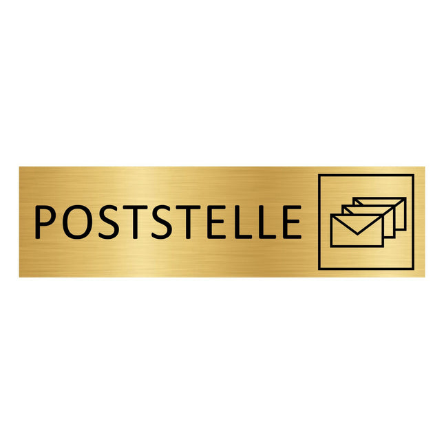 Türschild Poststelle