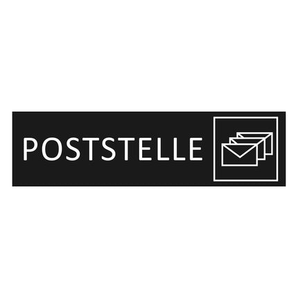 Türschild Poststelle