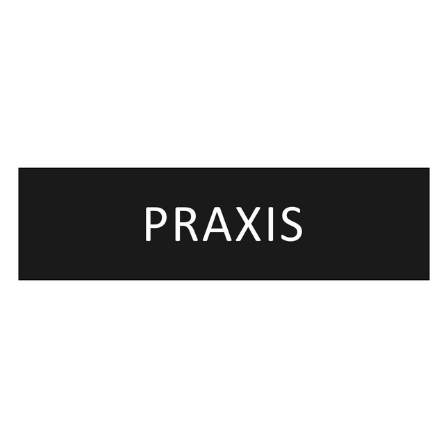 Türschild Praxis