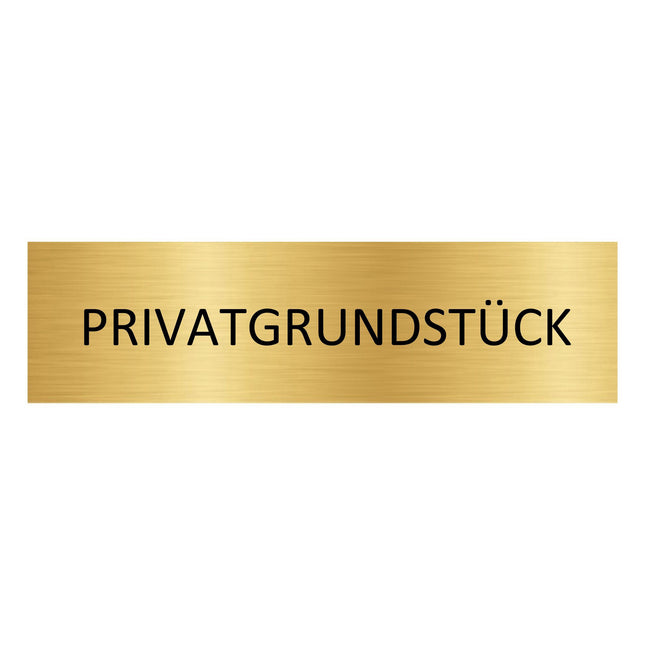 Türschild Privatgrundstück