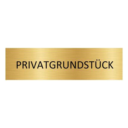 Türschild Privatgrundstück