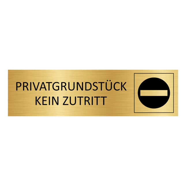 Türschild Privatgrundstück - Kein Zutritt