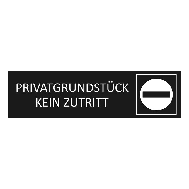 Türschild Privatgrundstück - Kein Zutritt