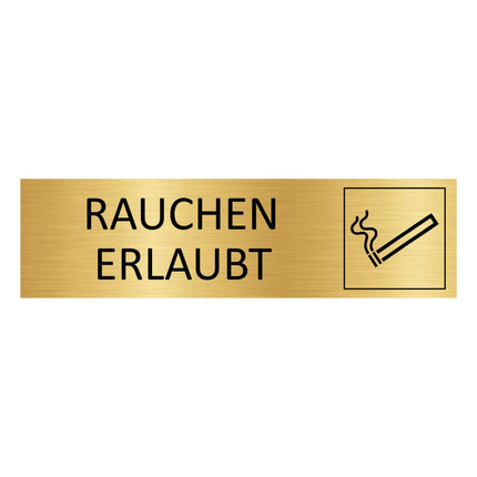 Türschild Rauchen erlaubt
