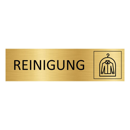 Türschild Reinigung