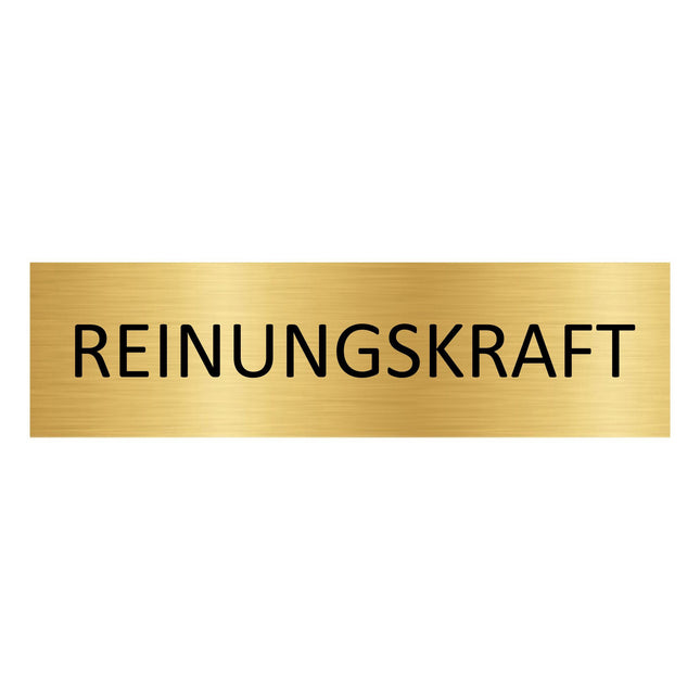 Türschild Reinigungskraft