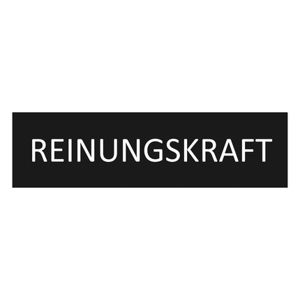 Türschild Reinigungskraft