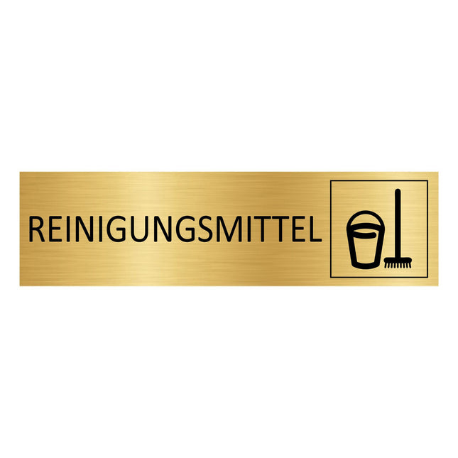 Türschild Reinigungsmittel