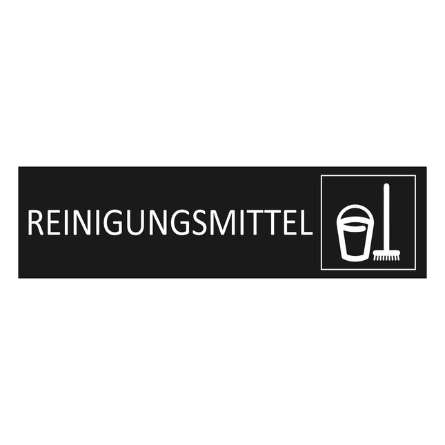 Türschild Reinigungsmittel