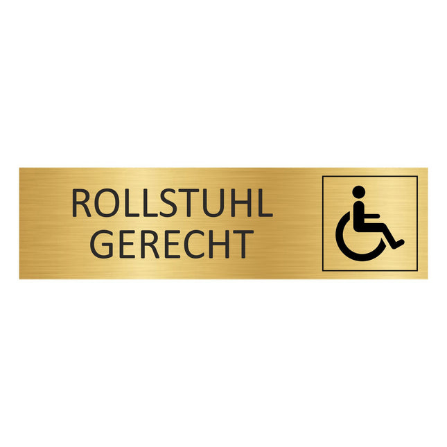 Türschild Rollstuhlgerecht