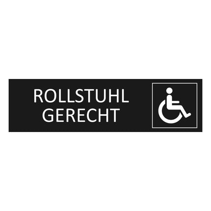 Türschild Rollstuhlgerecht