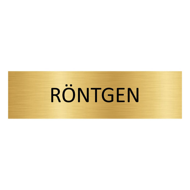 Türschild Röntgen