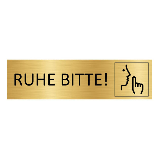 Türschild Ruhe bitte!