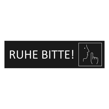 Türschild Ruhe bitte!
