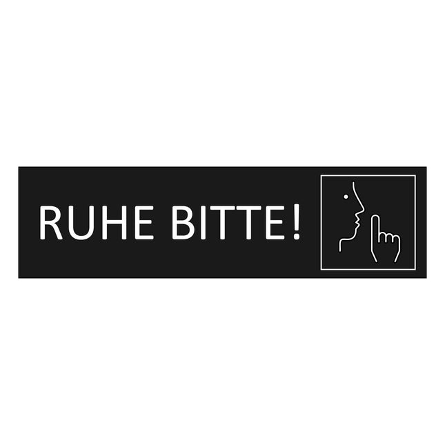 Türschild Ruhe bitte!