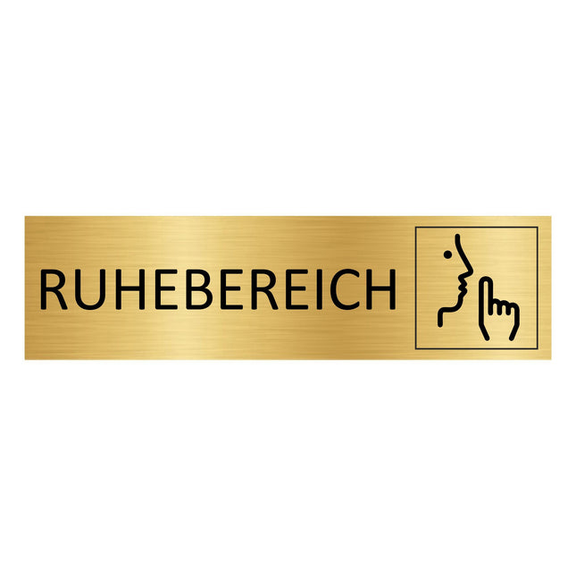 Türschild Ruhebereich