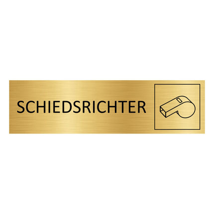 Türschild Schiedsrichter