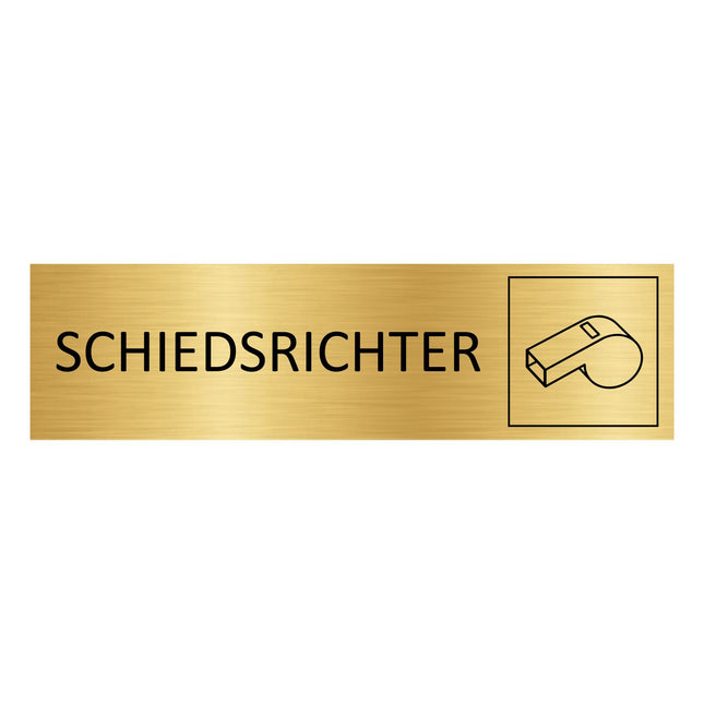 Türschild Schiedsrichter