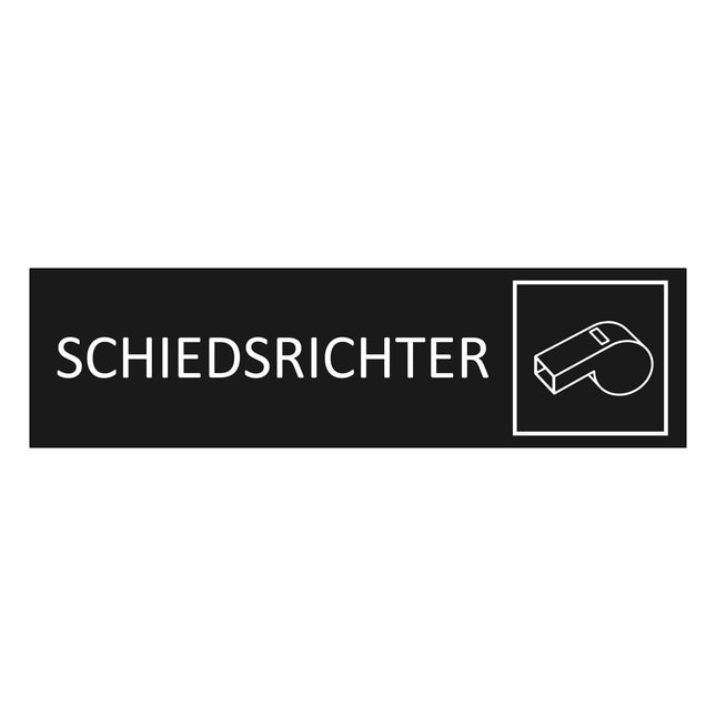Türschild Schiedsrichter