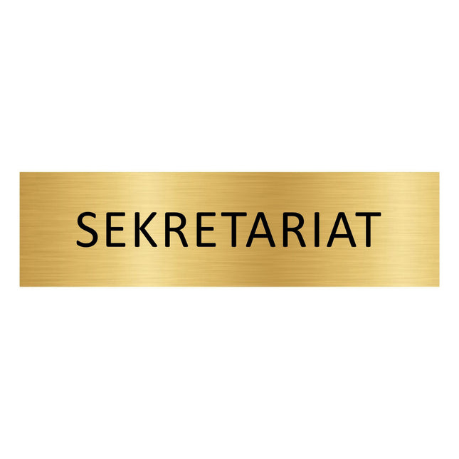 Türschild Sekretariat