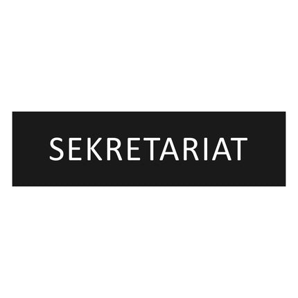 Türschild Sekretariat