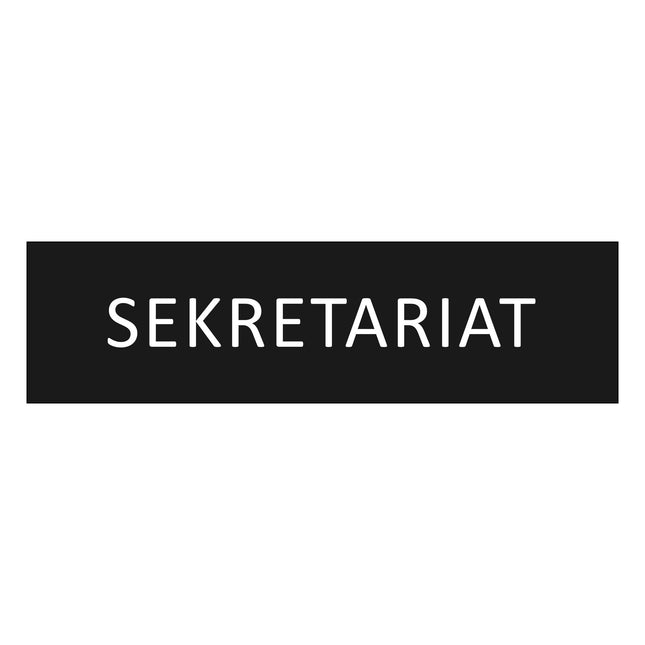 Türschild Sekretariat