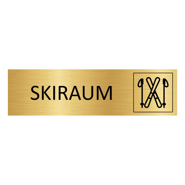 Türschild Skiraum