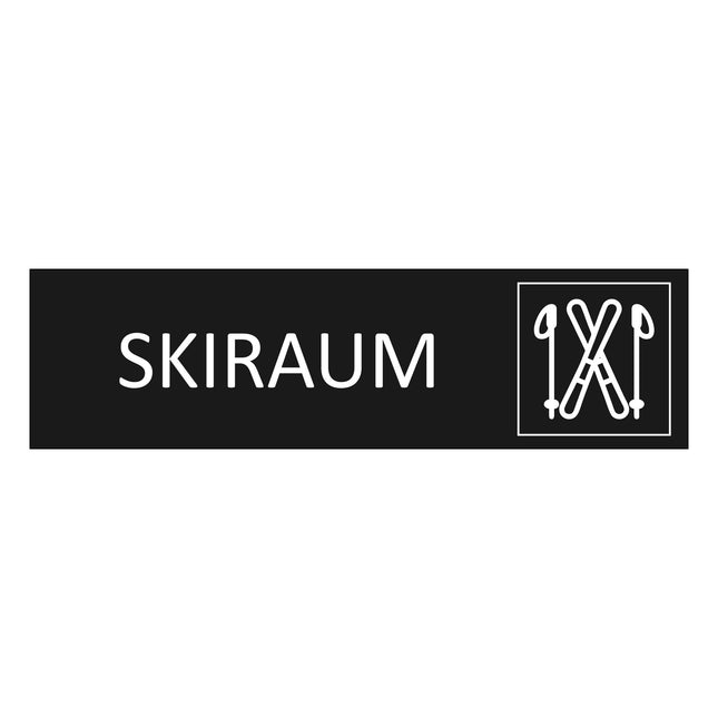 Türschild Skiraum