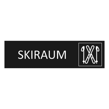 Türschild Skiraum