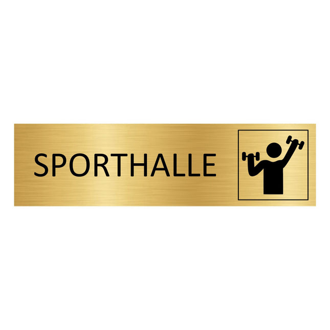 Türschild Sporthalle