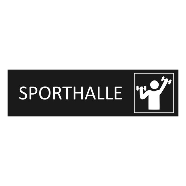 Türschild Sporthalle