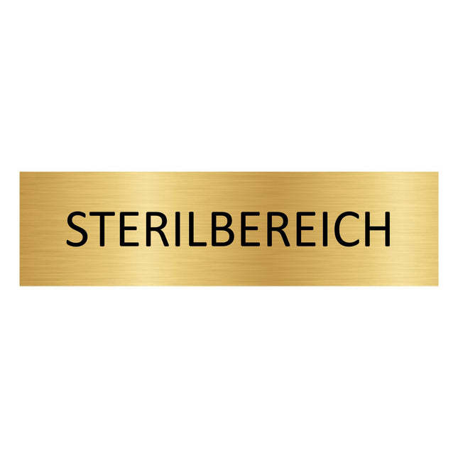 Türschild Sterilbereich