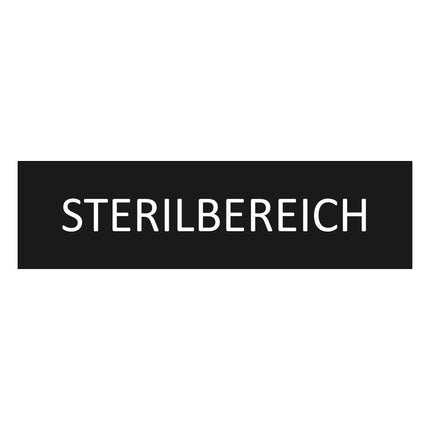 Türschild Sterilbereich