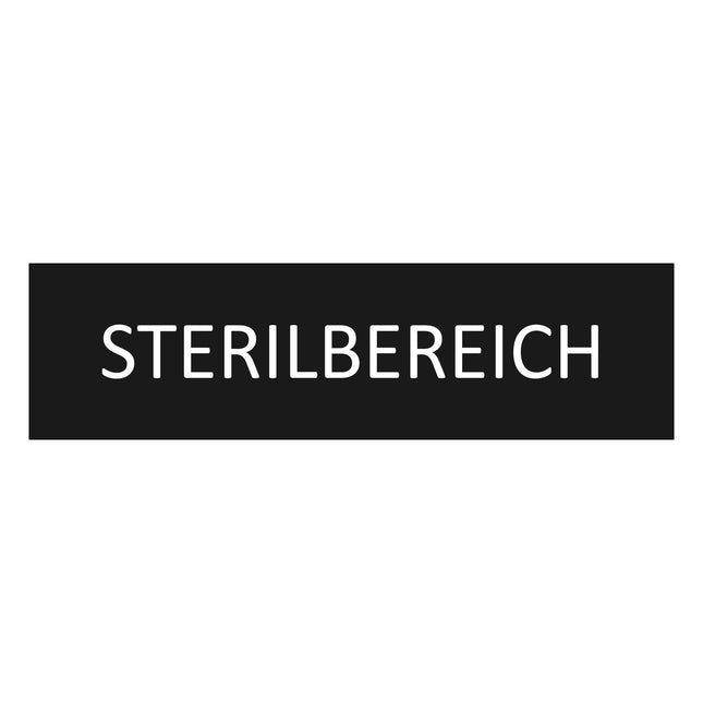Türschild Sterilbereich