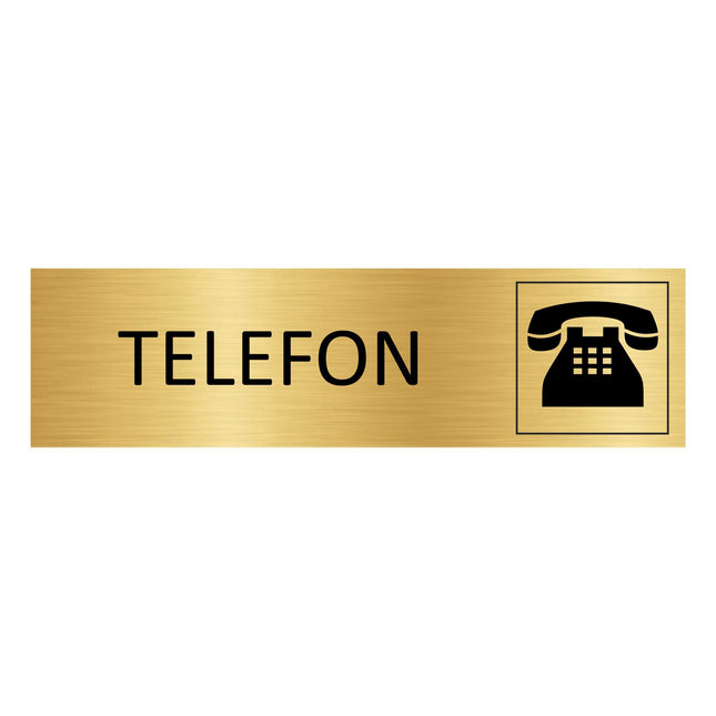 Türschild Telefon